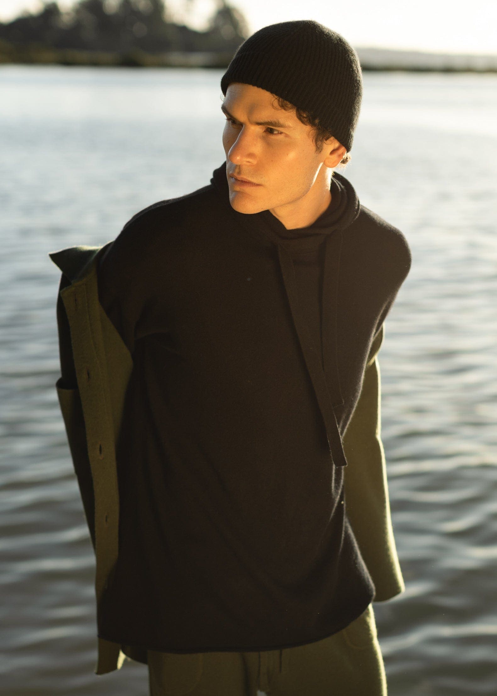 Slimline Luxe Hoodie aleppo pine / S