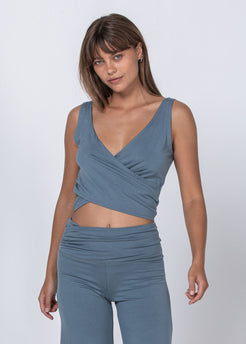 Origami Top oceania / XS WE-AR Origami Top | Sustainable Yoga & Off-Duty Wear