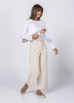 Sora Tee white / XS WE-AR Sora Tee | Sustainable Yoga & Off-Duty Wear